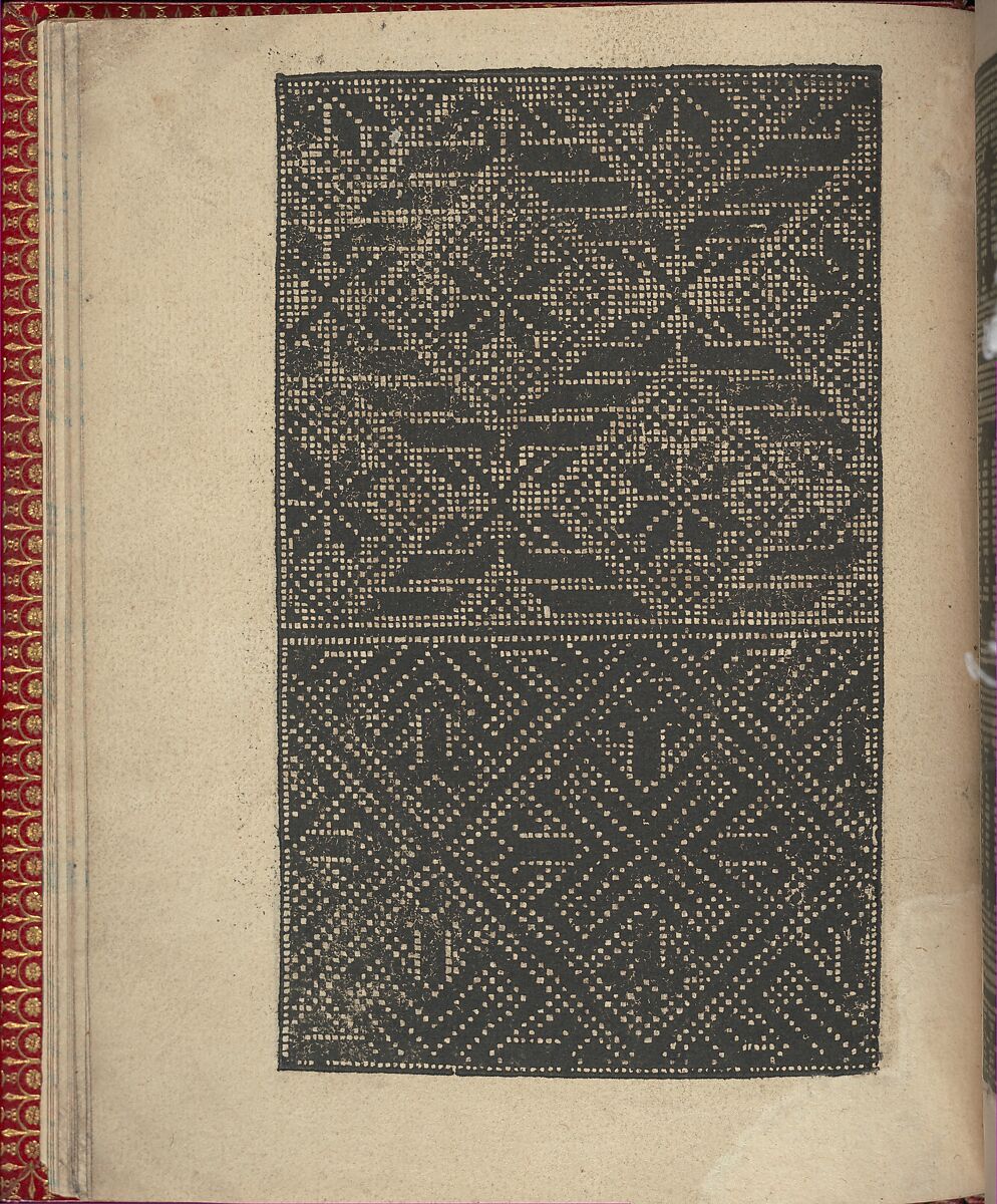 Ce est ung tractat de la noble art de leguille ascavoir ouvraiges de spaigne... page 11 (verso), Willem Vosterman (Netherlandish, active Antwerp), Woodcut