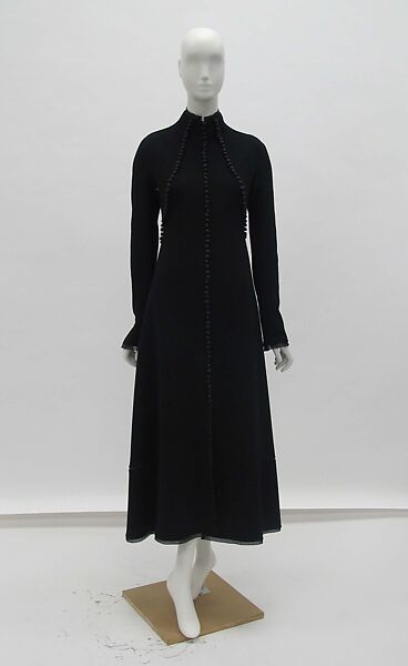 Dress, Ralph Rucci (American, born 1957), wool, leather, silk, American 