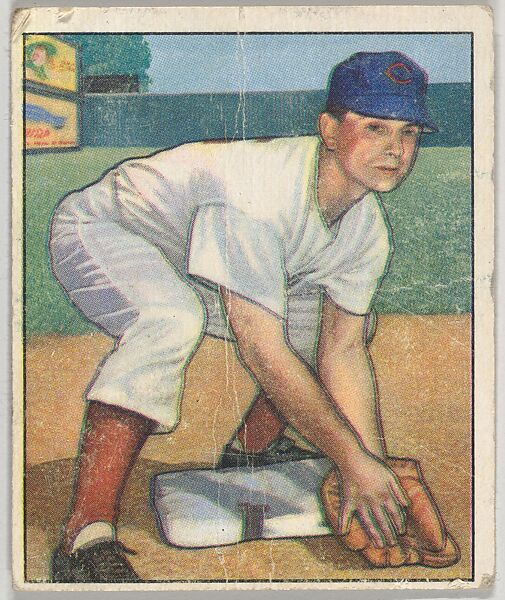 Grady Hatton, 3rd Base, Cincinnati Reds, from the Picture Card Collectors Series (R406-4) issued by Bowman Gum, Issued by Bowman Gum Company, Commercial color lithograph 