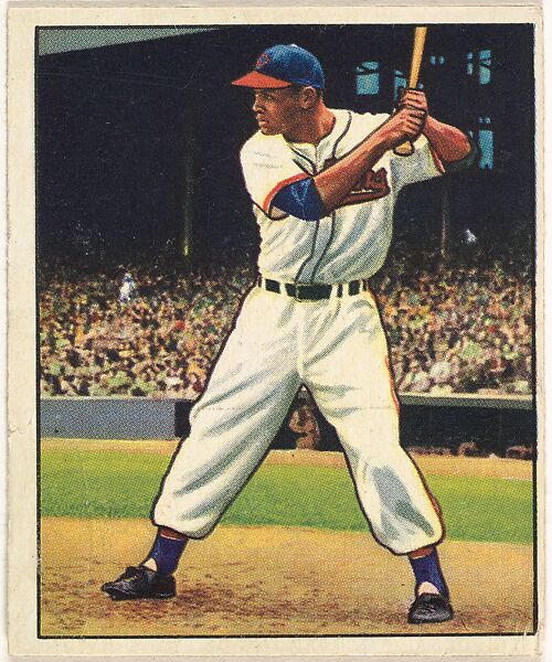 Larry Doby, Outfield, Cleveland Indians, from the Picture Card Collectors Series (R406-4) issued by Bowman Gum, Issued by Bowman Gum Company, Commercial color lithograph 