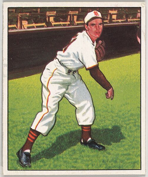 Ned Garver, Pitcher, St. Louis Browns, from the Picture Card Collectors Series (R406-4) issued by Bowman Gum, Issued by Bowman Gum Company, Commercial color lithograph 