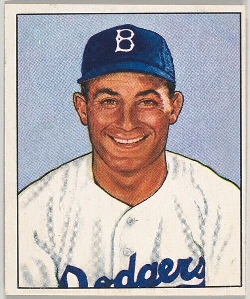 Carl Furillo, Outfielder, Brooklyn Dodgers, from the Picture Card Collectors Series (R406-4) issued by Bowman Gum, Issued by Bowman Gum Company, Commercial color lithograph 