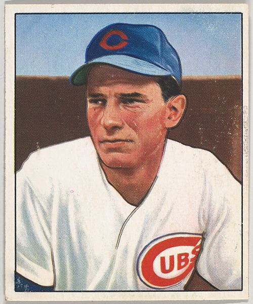 Issued by Bowman Gum Company, Andy Pafko, 3rd Base, Outfield, Chicago Cubs,  from the Picture Card Collectors Series (R406-4) issued by Bowman Gum