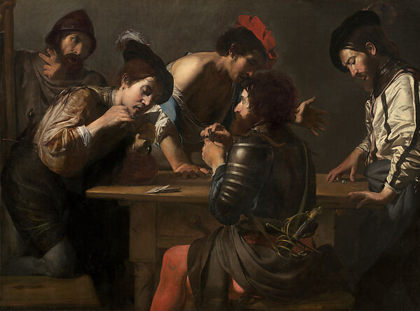 Soldiers Playing Cards and Dice (The Cheats), Valentin de Boulogne (French, Coulommiers-en-Brie 1591–1632 Rome), Oil on canvas 