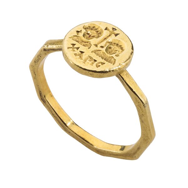 Byzantine Marriage Ring, Gold, Byzantine 
