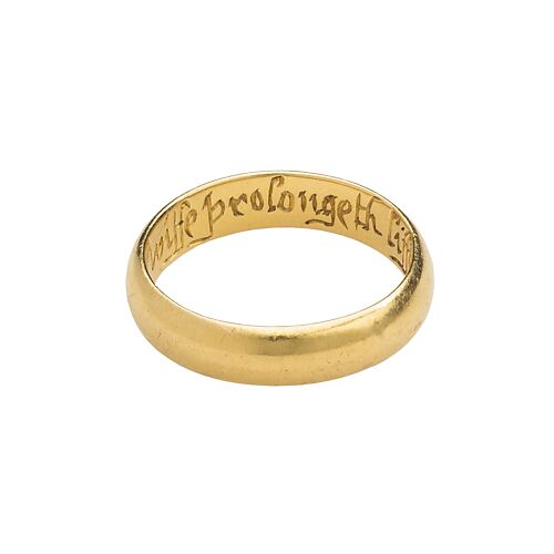 Posy Ring “A Verteuous Wiffe Prolongeth Liffe”