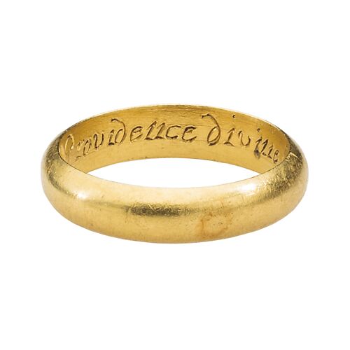 Renaissance Posy Ring “Providence Divine Hath Made Thee Mine”