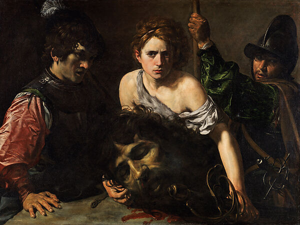 David with the Head of Goliath, Valentin de Boulogne (French, Coulommiers-en-Brie 1591–1632 Rome), Oil on canvas 