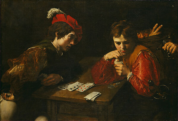 Cardsharps, Valentin de Boulogne (French, Coulommiers-en-Brie 1591–1632 Rome), Oil on canvas 