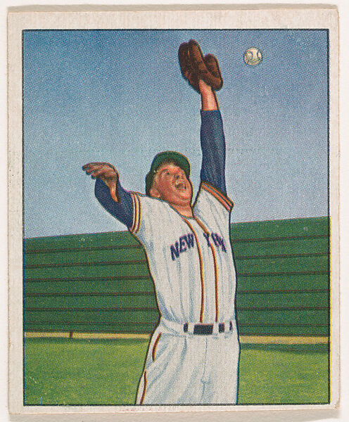 Carroll Lockman, Outfield, New York Giants, from the Picture Card Collectors Series (R406-4) issued by Bowman Gum, Issued by Bowman Gum Company, Commercial color lithograph 