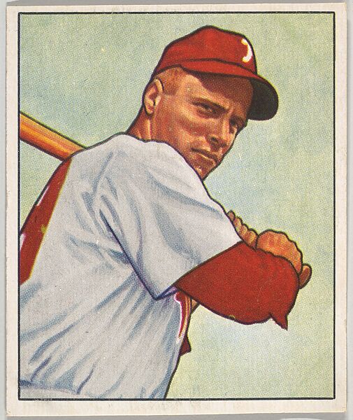 Issued by Bowman Gum Company, Richie Ashburn, Outfield, Philadelphia  Phillies, from the Picture Card Collectors Series (R406-4) issued by Bowman  Gum