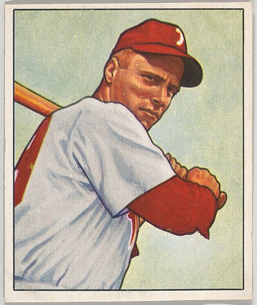 Richie Ashburn, Outfield, Philadelphia Phillies, from the Picture Card Collectors Series (R406-4) issued by Bowman Gum, Issued by Bowman Gum Company, Commercial color lithograph 