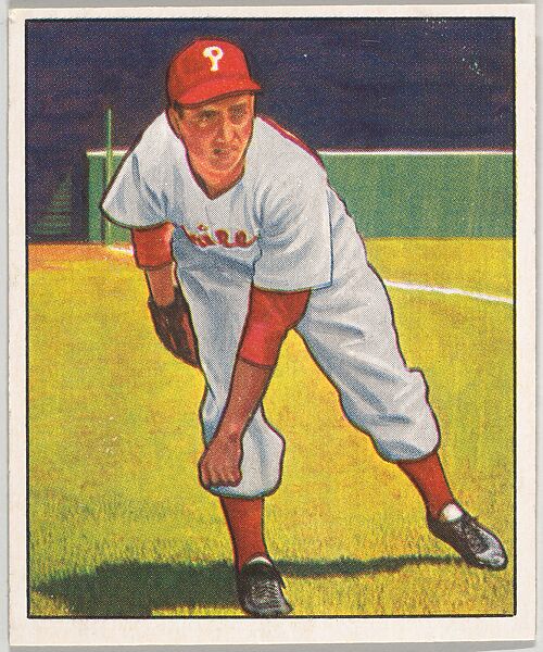 Ken Heintzelman, Pitcher, Philadelphia Phillies, from the Picture Card Collectors Series (R406-4) issued by Bowman Gum, Issued by Bowman Gum Company, Commercial color lithograph 