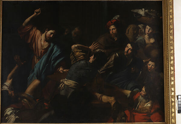 Christ Driving the Merchants from the Temple, Valentin de Boulogne (French, Coulommiers-en-Brie 1591–1632 Rome), Oil on canvas 
