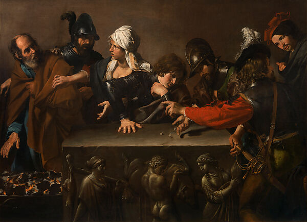 Denial of Saint Peter, Valentin de Boulogne (French, Coulommiers-en-Brie 1591–1632 Rome), Oil on canvas 