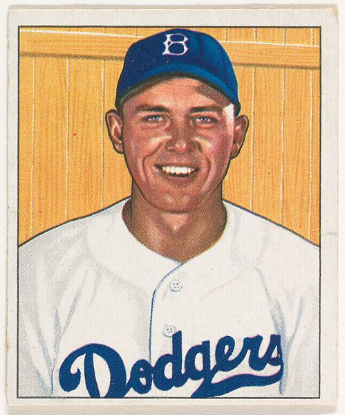 Gil Hodges, 1st Base, Brooklyn Dodgers, from the Picture Card Collectors Series (R406-4) issued by Bowman Gum, Issued by Bowman Gum Company, Commercial color lithograph 