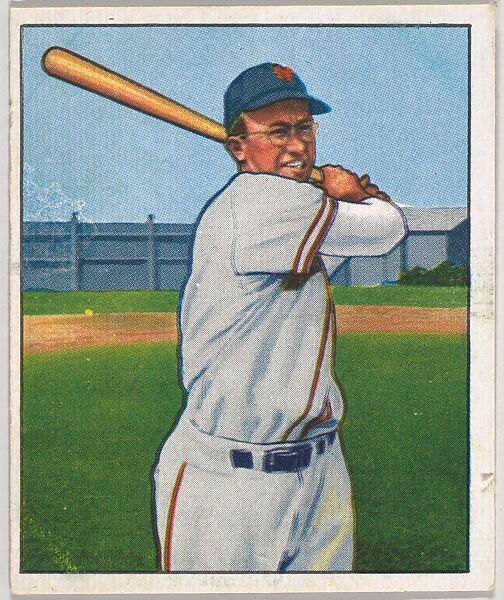 Issued by Bowman Gum Company | Bill Rigney, Infield, New York Giants ...