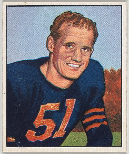 Ken Kavanaugh, End, Chicago Bears, from the Picture Card Collectors Series (R407-2) issued by Bowman Gum, Issued by Bowman Gum Company, Commercial color lithograph 