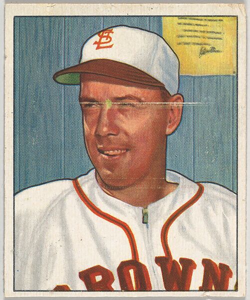 Issued by Bowman Gum Company | Jack Graham, 1st Base, St. Louis Browns ...