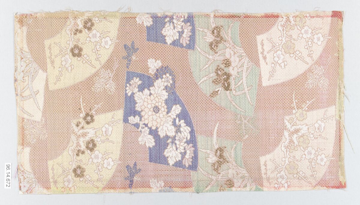 Piece, Silk, metallic thread, Japan 