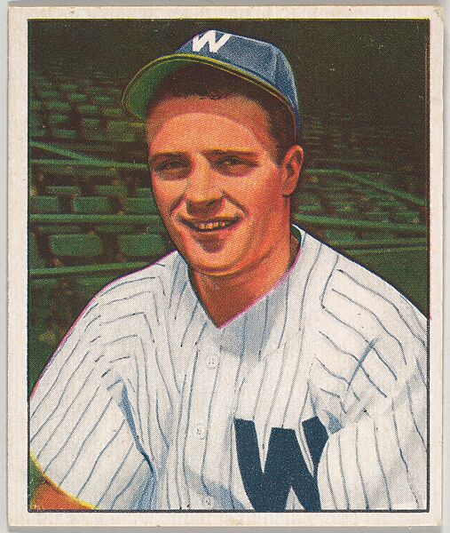 Eddie Yost, 3rd Base, Washington Senators, from the Picture Card Collectors Series (R406-4) issued by Bowman Gum, Issued by Bowman Gum Company, Commercial color lithograph 