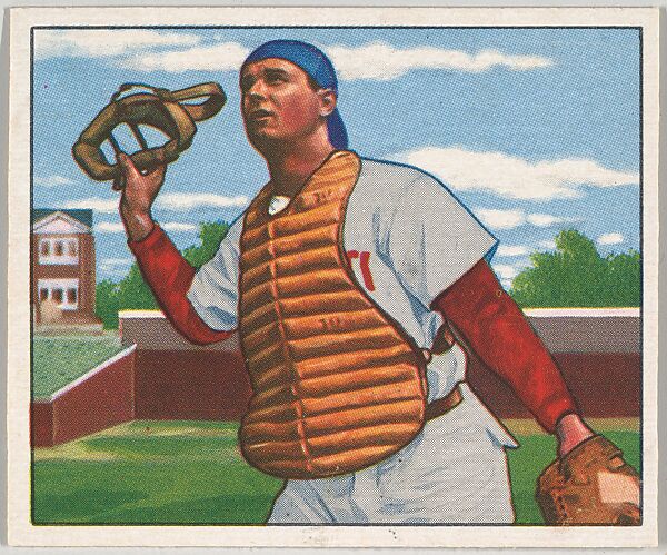 Bob Scheffing, Catcher, Cincinnati Reds, from the Picture Card Collectors Series (R406-4) issued by Bowman Gum, Issued by Bowman Gum Company, Commercial color lithograph 