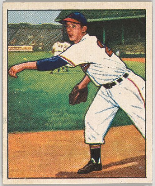 Sam Zoldak, Pitcher, Cleveland Indians, from the Picture Card Collectors Series (R406-4) issued by Bowman Gum, Issued by Bowman Gum Company, Commercial color lithograph 