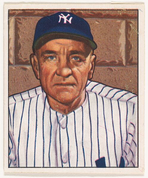 Casey Stengel, Manager, New York Yankees, from the Picture Card Collectors Series (R406-4) issued by Bowman Gum, Bowman Gum Company  American, Commercial color lithograph