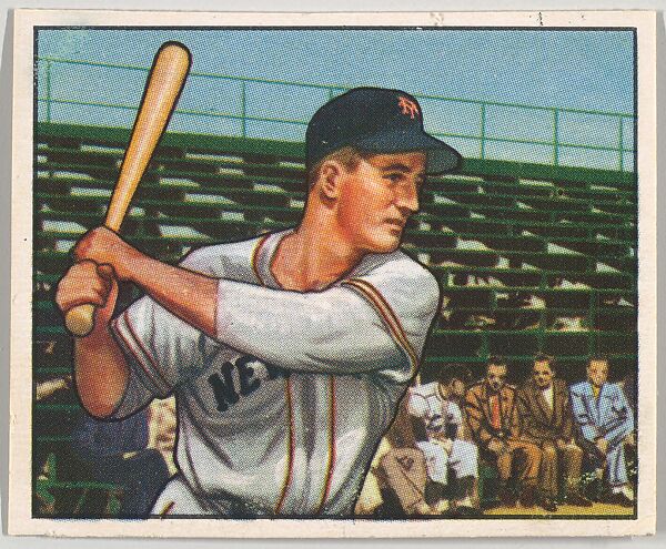 Don Mueller, Outfield, New York Giants, from the Picture Card Collectors Series (R406-4) issued by Bowman Gum, Issued by Bowman Gum Company, Commercial color lithograph 
