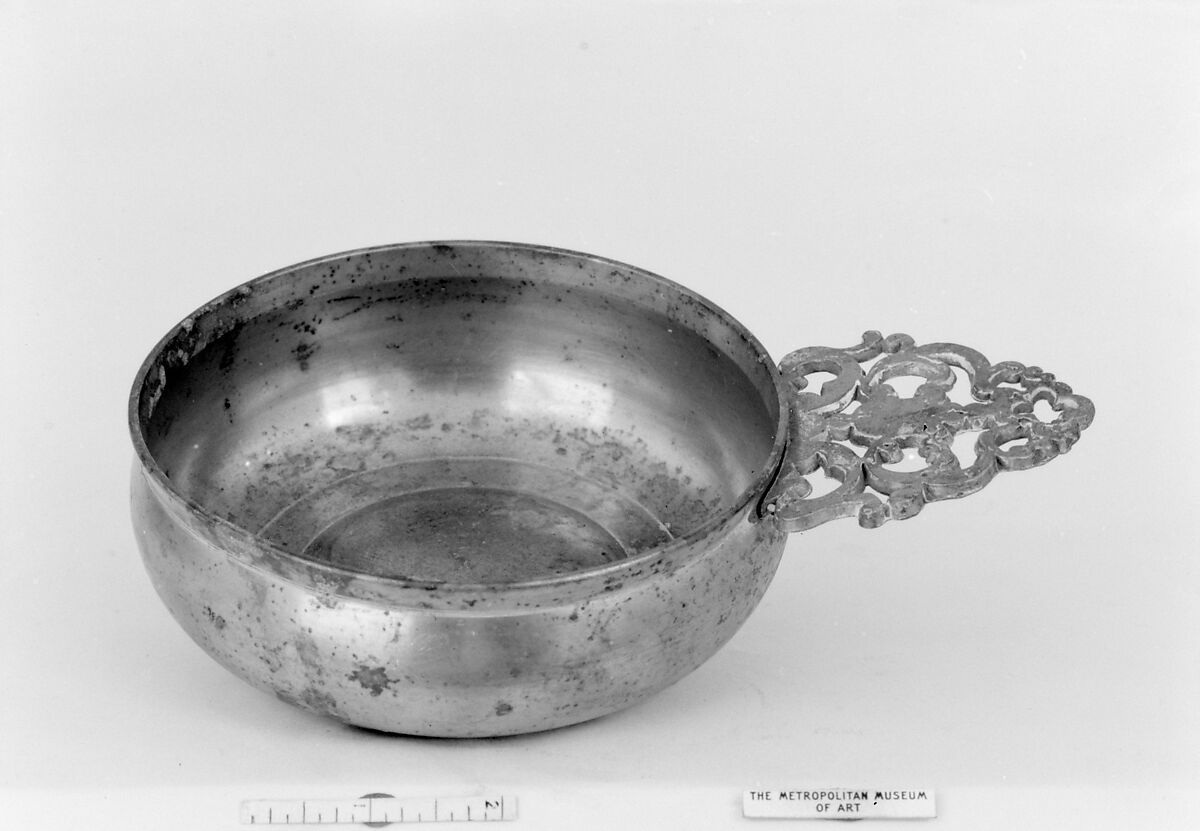 Porringer, Pewter, American 