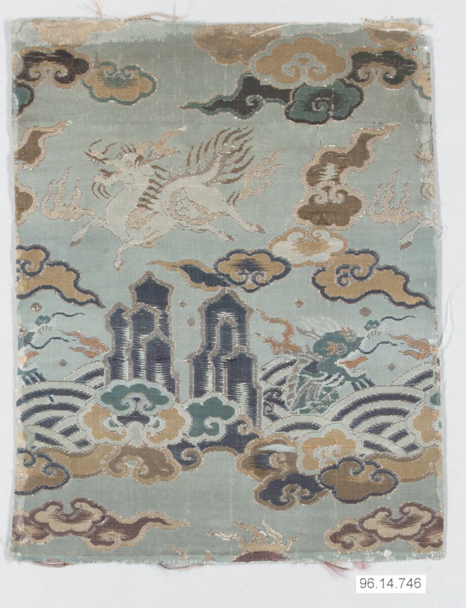 Piece, Silk, metallic thread, Japan 