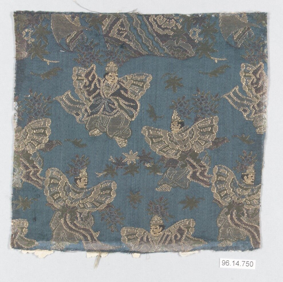 Piece, Silk, metallic thread, Japan 