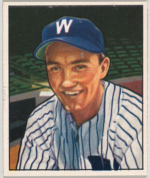 Issued by Bowman Gum Company - Irv Noren, Outfield, Washington Senators ...