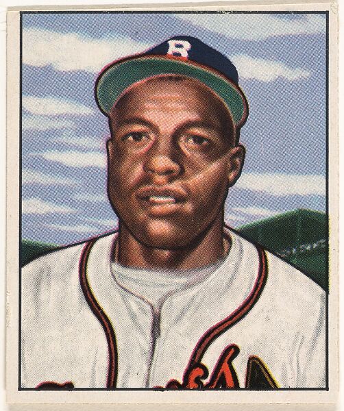 Sam Jethroe, Outfield, Boston Braves, from the Picture Card Collectors Series (R406-4) issued by Bowman Gum, Issued by Bowman Gum Company, Commercial color lithograph 