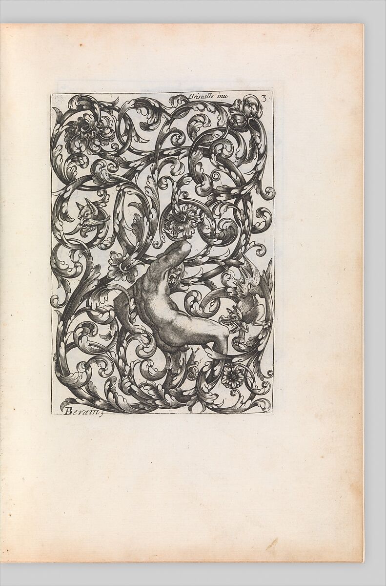 Diverses Pieces de Serruriers, page 4 (recto), Jean Berain (French, Saint-Mihiel 1640–1711 Paris), Engraving 