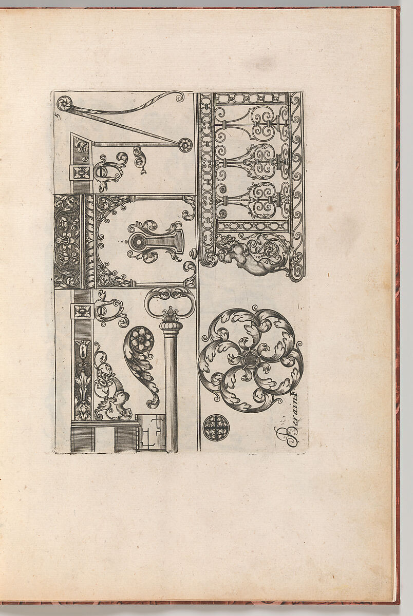 Diverses Pieces de Serruriers, page 6 (recto), Jean Berain (French, Saint-Mihiel 1640–1711 Paris), Engraving 