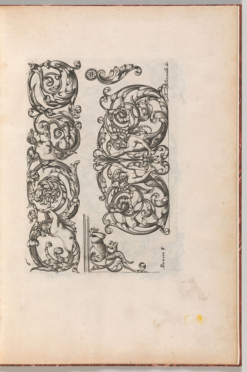 Diverses Pieces de Serruriers, page 7 (recto), Jean Berain (French, Saint-Mihiel 1640–1711 Paris), Engraving 