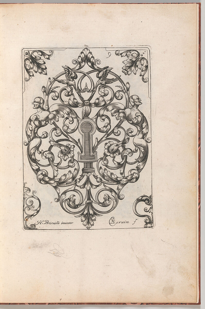 Diverses Pieces de Serruriers, page 10 (recto), Jean Berain (French, Saint-Mihiel 1640–1711 Paris), Engraving 