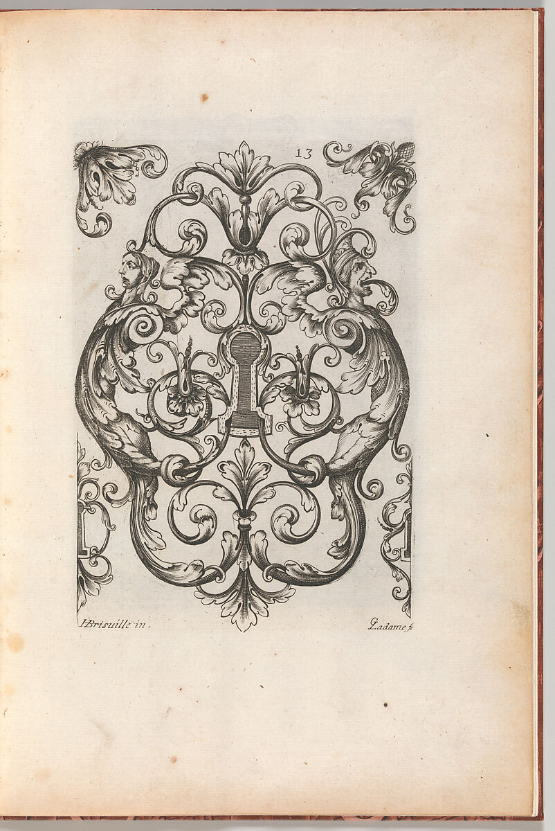 Diverses Pieces de Serruriers, page 14 (recto), Jean Berain (French, Saint-Mihiel 1640–1711 Paris), Engraving 