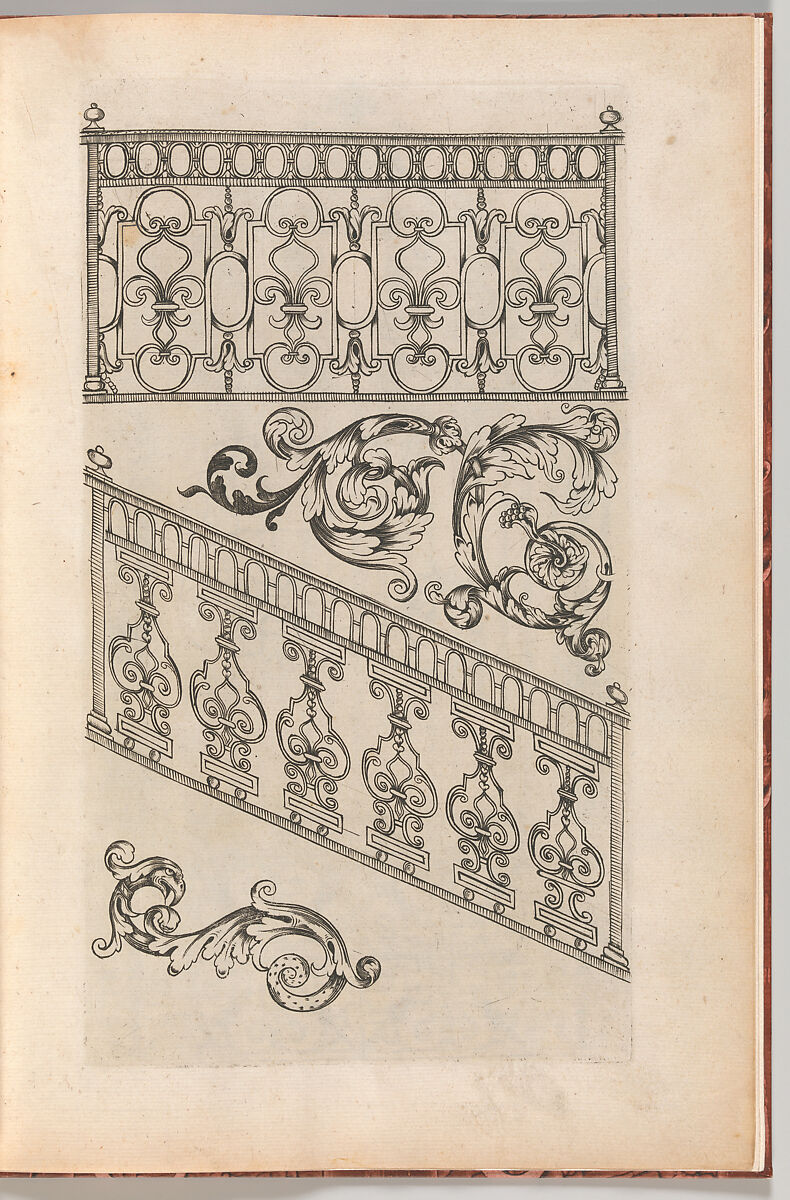 Diverses Pieces de Serruriers, page 16 (recto), Jean Berain (French, Saint-Mihiel 1640–1711 Paris), Engraving 