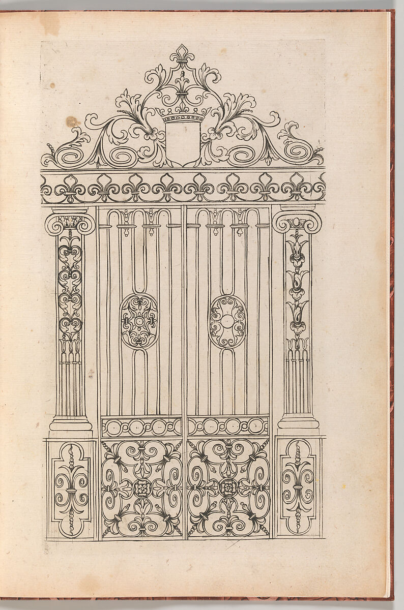 Diverses Pieces de Serruriers, page 17 (recto), Jean Berain (French, Saint-Mihiel 1640–1711 Paris), Engraving 