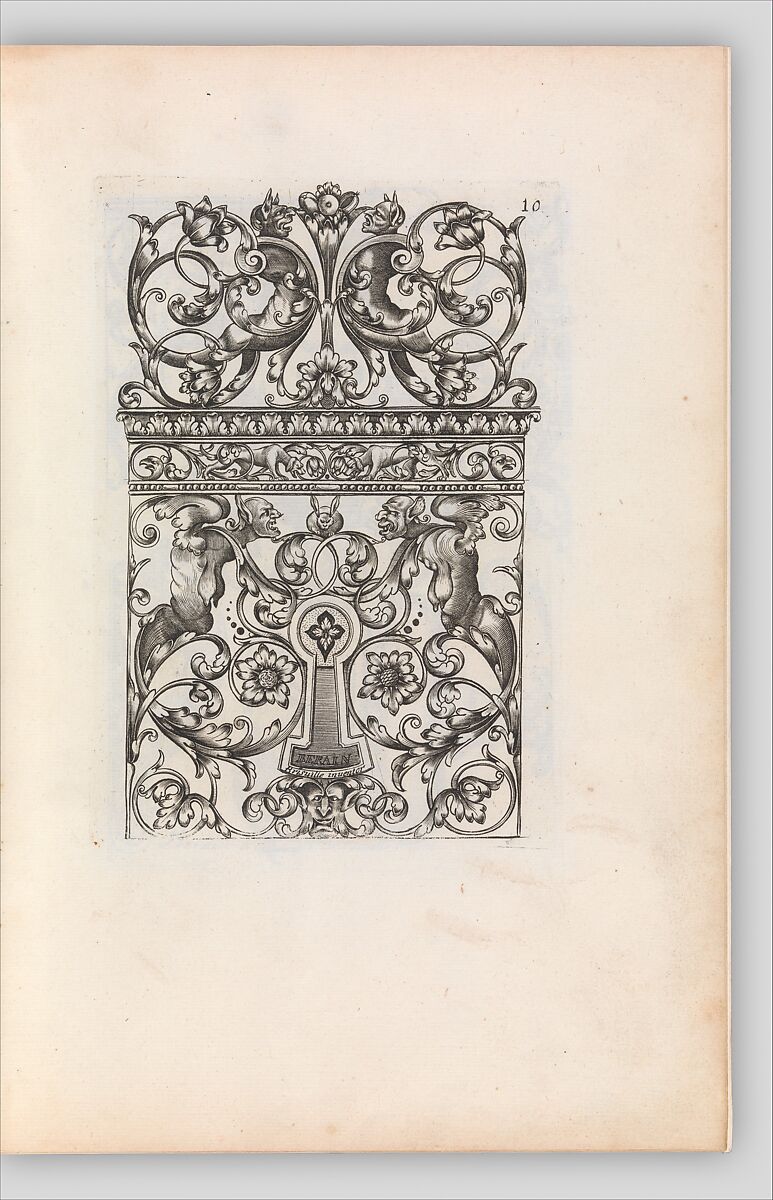 Diverses Pieces de Serruriers, page 11 (recto), Jean Berain (French, Saint-Mihiel 1640–1711 Paris), Engraving 
