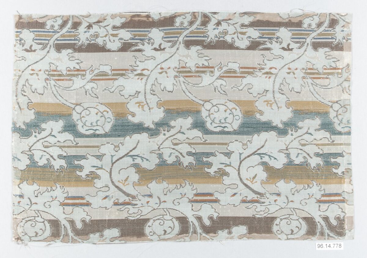 Piece, Silk, metallic thread, Japan 