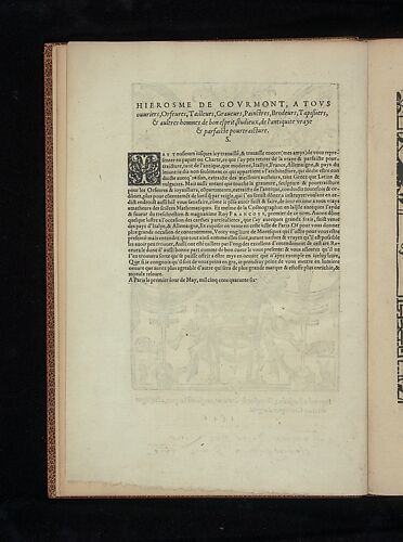 Livre de Moresques, title page (verso)