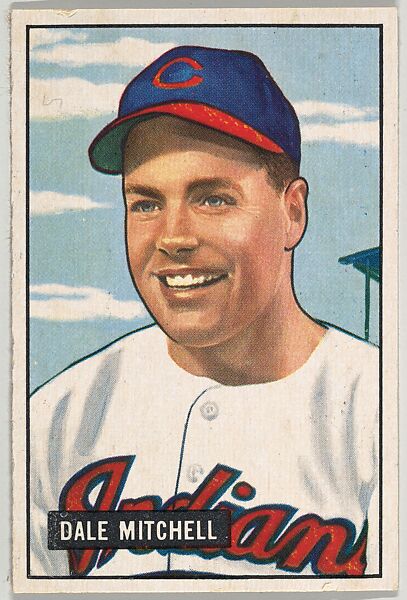 Dale Mitchell, Outfield, Cleveland Indians, from Picture Cards, series 5 (R406-5) issued by Bowman Gum, Issued by Bowman Gum Company, Commercial color lithograph 