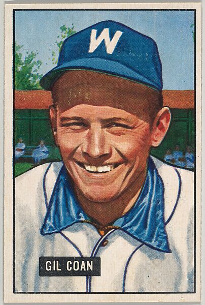 Gil Coan, Outfield, Washington Senators, from Picture Cards, series 5 (R406-5) issued by Bowman Gum, Issued by Bowman Gum Company, Commercial color lithograph 