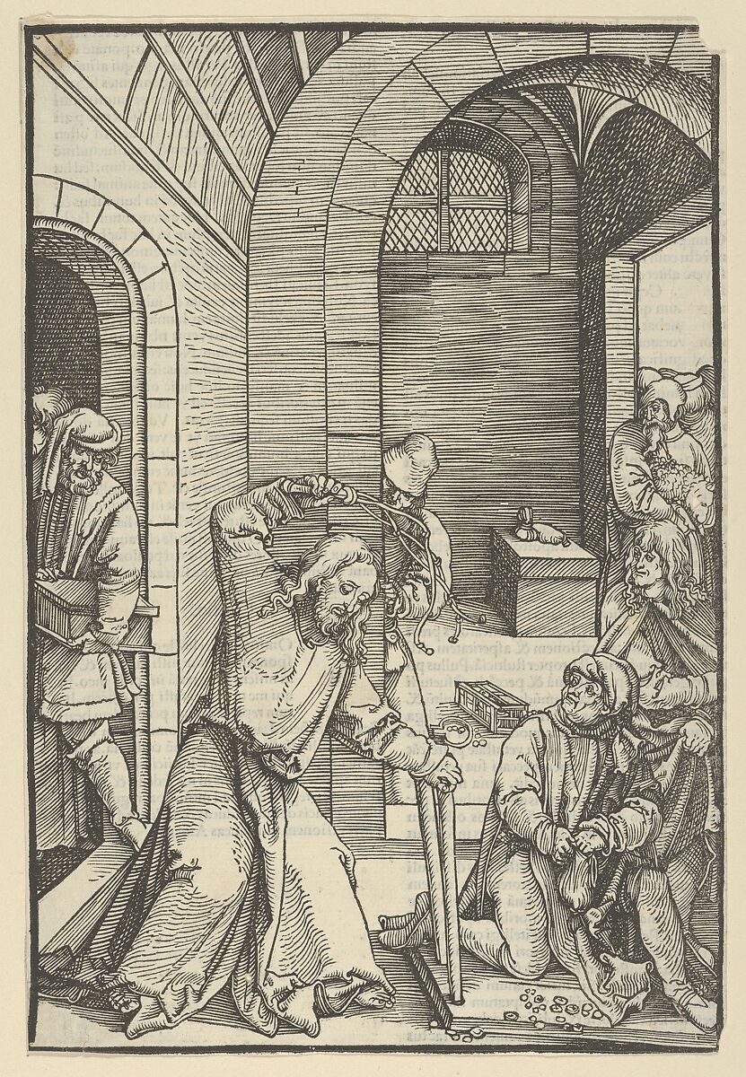 Hans Schäufelein | Christ Purifying the Temple, from Speculum passionis ...