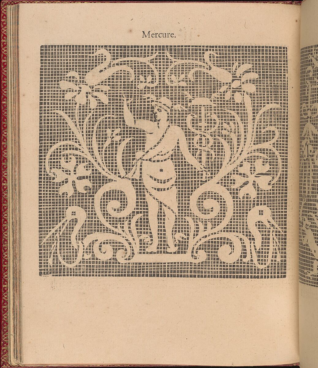 Les Singuliers et Nouveaux Portraicts... page 46 (verso), Federico de Vinciolo (Italian, active Paris, ca. 1587–99), Woodcut 