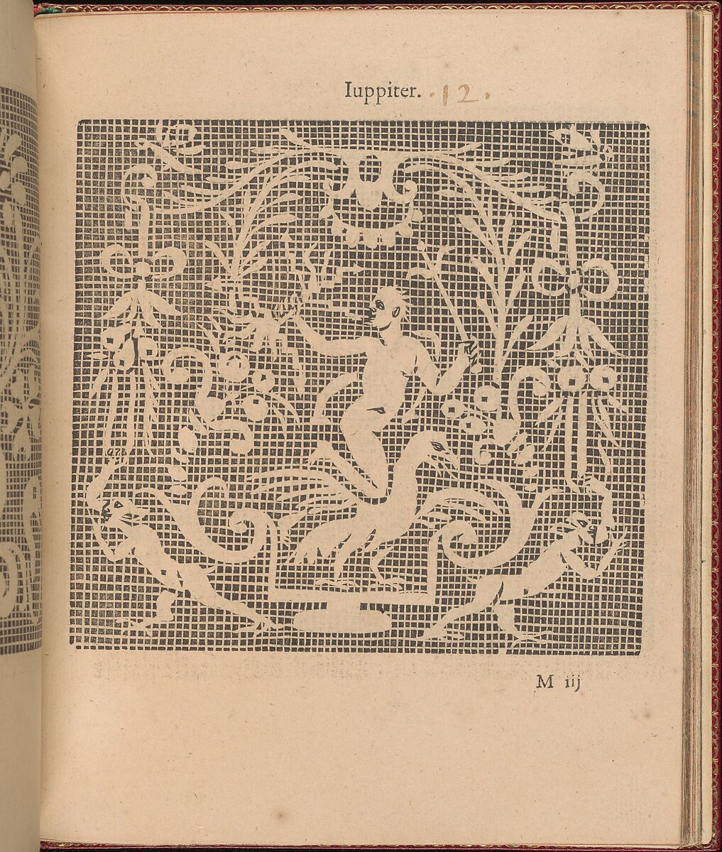 Les Singuliers et Nouveaux Portraicts... page 47 (recto), Federico de Vinciolo (Italian, active Paris, ca. 1587–99), Woodcut 