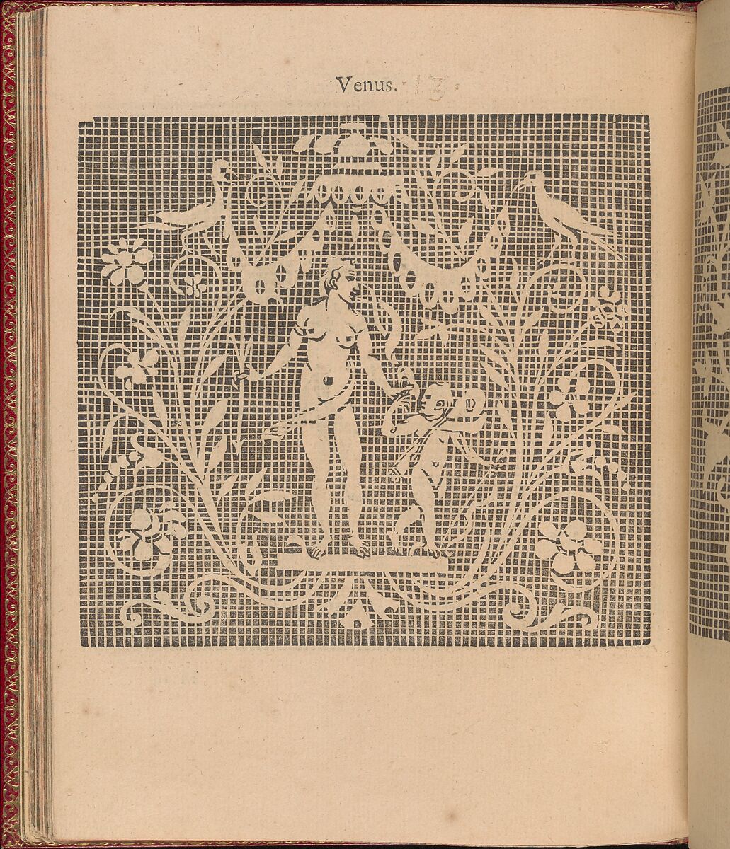 Les Singuliers et Nouveaux Portraicts... page 47 (verso), Federico de Vinciolo (Italian, active Paris, ca. 1587–99), Woodcut 